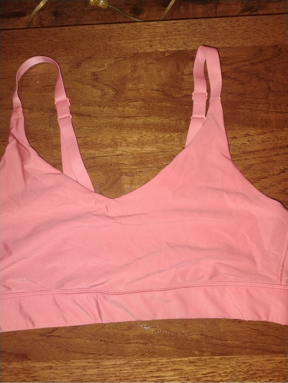All in Motion Pink Adjustable Strap Sports Bra Size Large - Picture 6 of 8